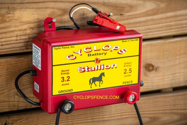 Stallion 12V Battery powered fence charger from Cyclops / Taylor Fence